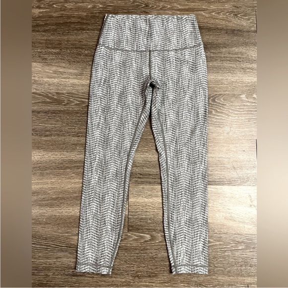Lululemon Wunder Under High-Rise Tight 25" Arrow Jacquard Dark Olive Grey Sage 8 - Picture 6 of 9